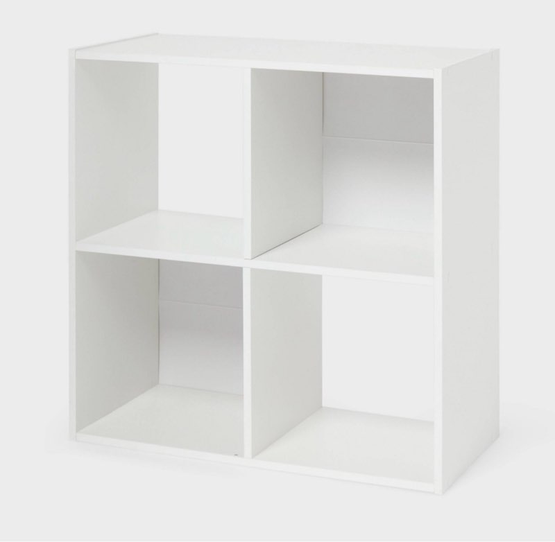 11" 4 Cube Book Shelf White - Brightroom™