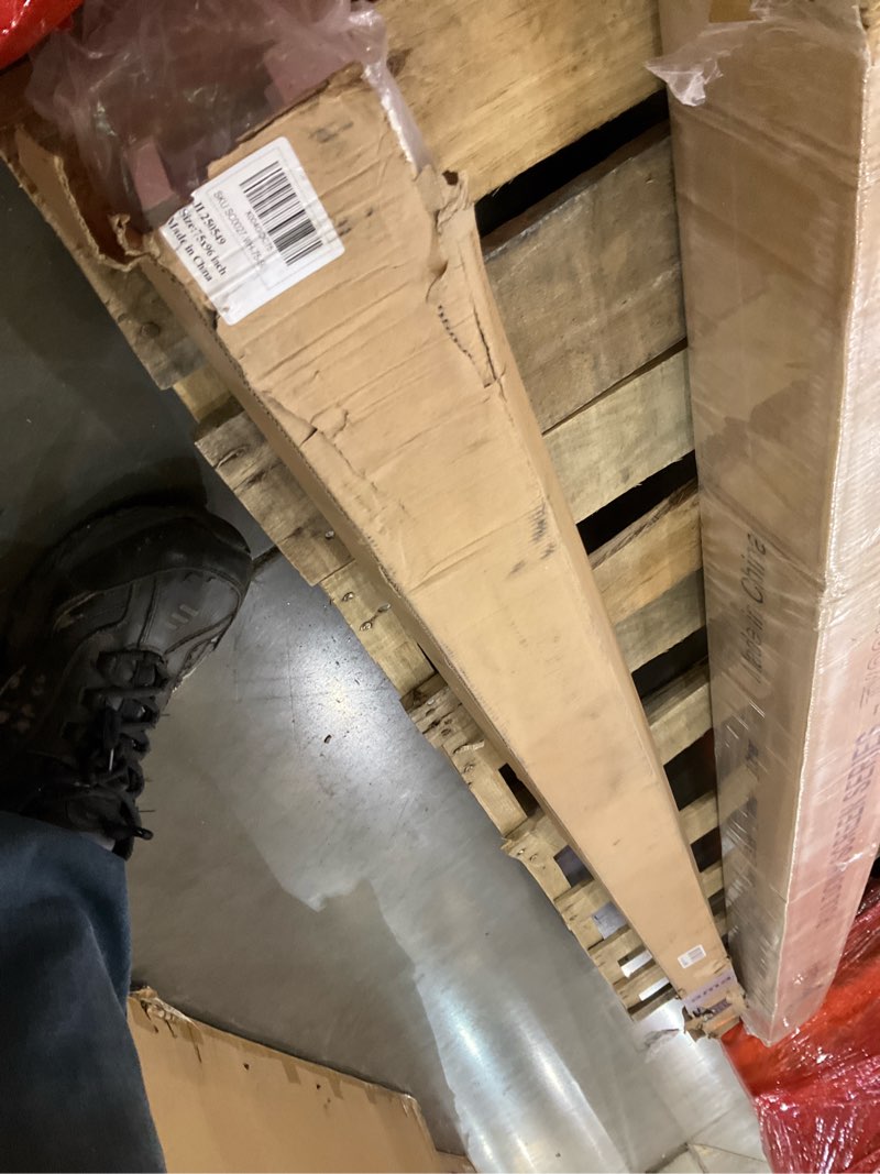 Condition photo showing As Is for Joydeco No Tools No Drill Window Blinds for Indoor Windows, Blackout Shades Cellular Shades Cordless, No Drill Blinds for Windows, Window Shades for Home, Bedrooms, Doors (White, 75" W x 96" H) White - No Drill Design 75"W x 96"H