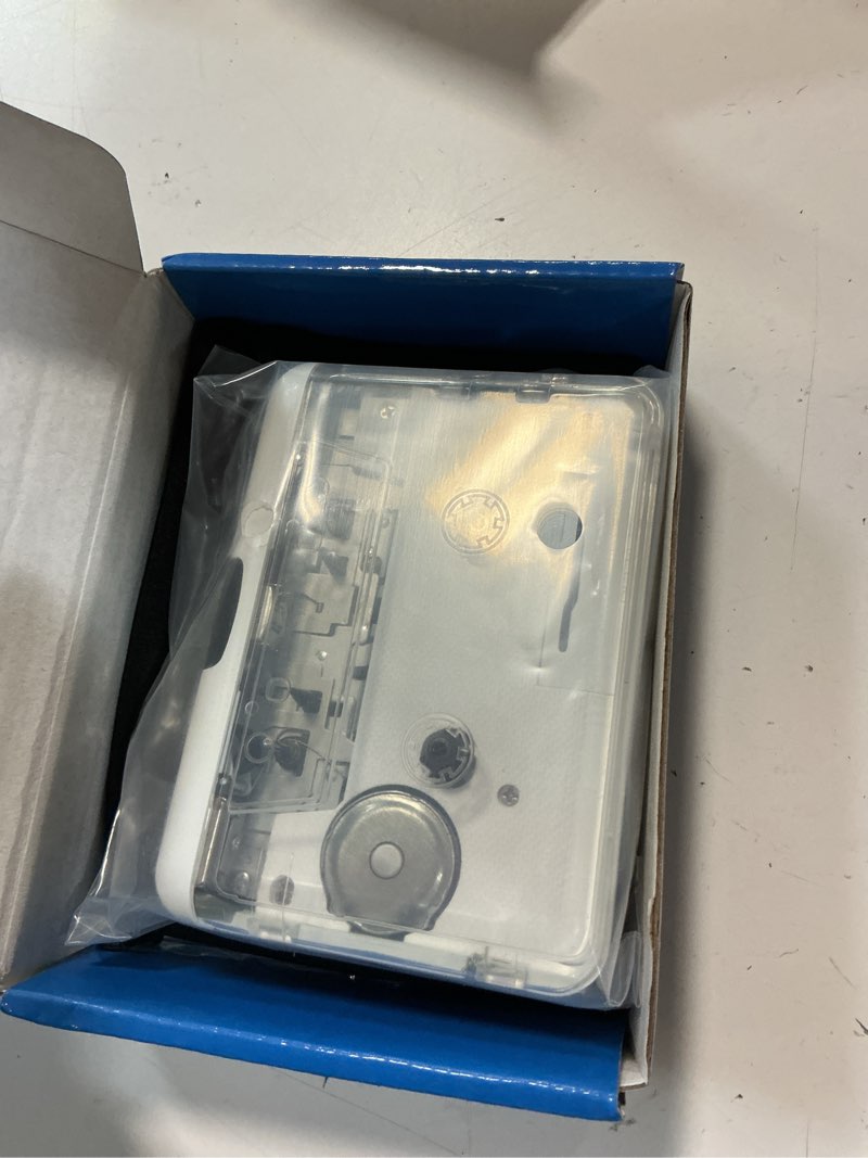 Condition photo showing Good Condition for auto reverse ?clear stereo cassette player,built-in cool copper wheel movement?earphone,cassette tape to mp3 converter with tape converter software,powered by usb power cord or aa battery