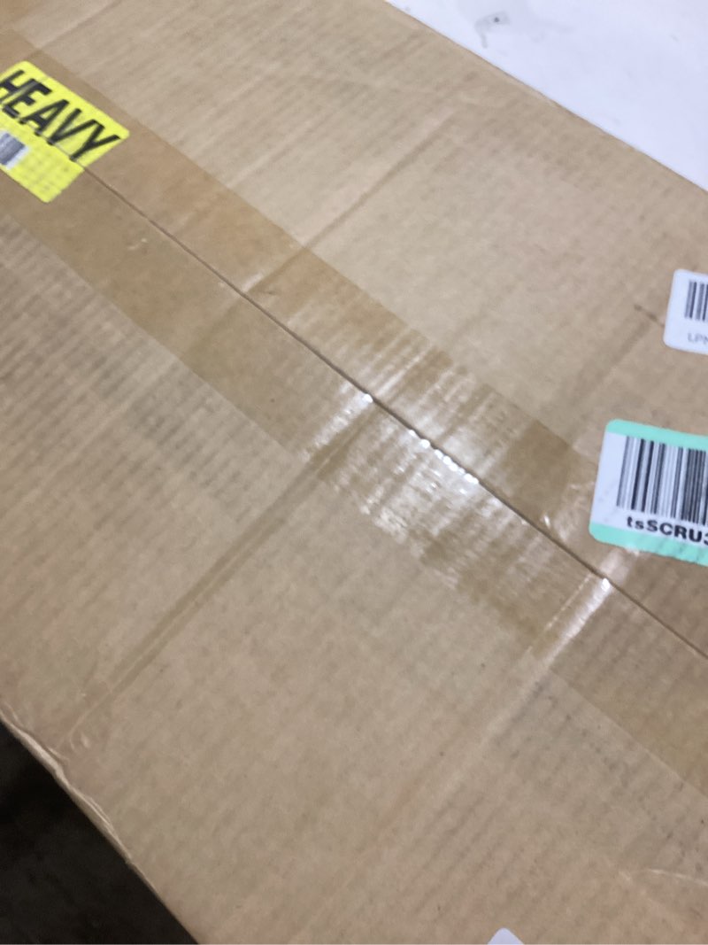 Condition photo showing New/Like New for HUANUO 32" Small Electric Standing Desk Adjustable Height, 4 Memory Height Settings, Sit Stand Up Desk for Home Office & Computer Workstation, Vintage Brown 32" x 19" Rustic Brown