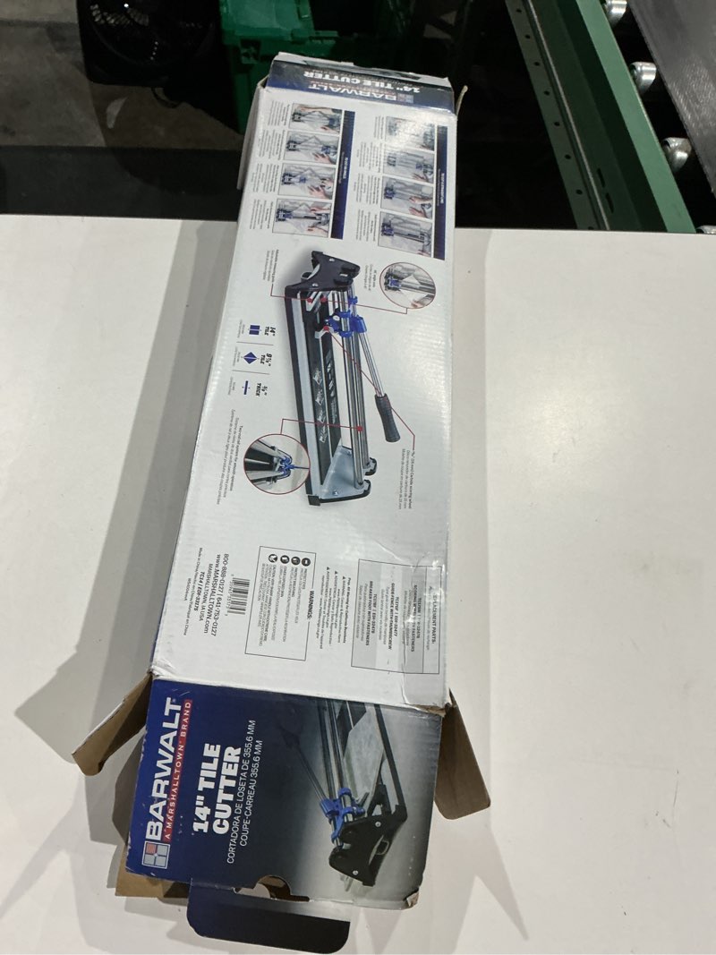 Condition photo showing As Is for barwalt 14-in tile cutter