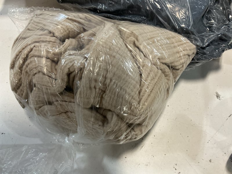 Condition photo showing As Is for organic cotton gauze dream shams