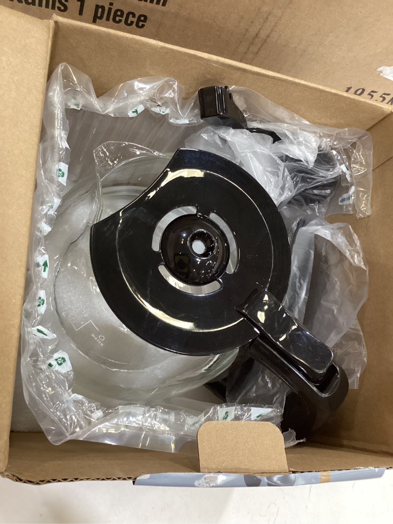 Condition photo showing New/Like New for 12-cup replacement carafe compatible with black and decker coffee maker model# cm1160b, cm1160w