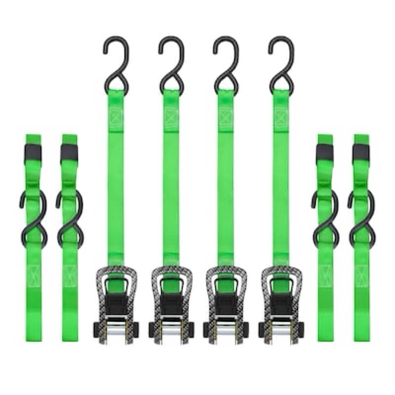 smartstraps 1-in x 14-ft ratchet tie down 1500-lb break strength (4-pack)
