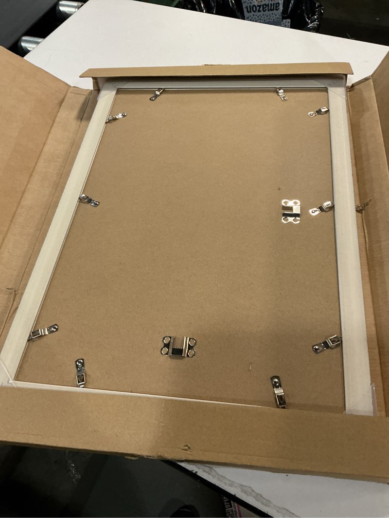 Condition photo showing Good Condition for 13x19 picture frame with real glass set of 2-vintage frames - antique style frames for wall - ornate frame for rustic gold office or home decor display family friends wedding gift ps-gold-2pcs 13x19in