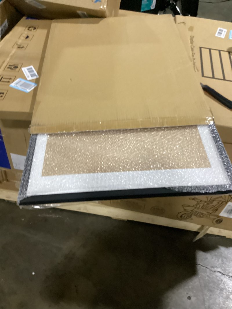 Condition photo showing New/Like New for upsimples 18x24 picture frame, display pictures 16x20 with mat or 18 x 24 without, wall hanging poster frames, black, 1 pack