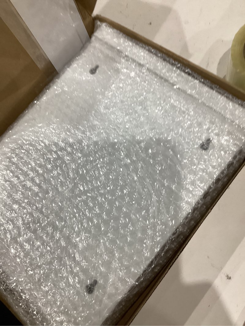 Condition photo showing As Is for 9.1" x 11.6" Outdoor Permit Brochure Holder Waterproof Wall Mount Literature Box with Lid Screws Clear Acrylic Document Holder Fits Letter Size A4 Flyers Booklets Pamphlets Includes "PERMIT" Decal PERMIT WHITE