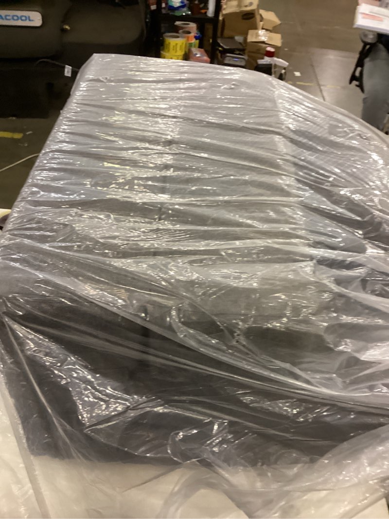 Condition photo showing As Is for FILUXE Convertible Folding Sofa Bed - Sleeper Chair with Pillow, Modern Linen Fabric Floor & Futon Couch, Foldable Mattress for Living Room/Dorm/Guest Use/Home Office/Apartment, Single Size, Dark Gray Dark Gray Single