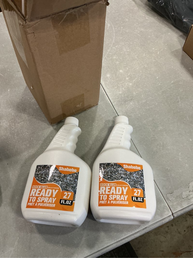 Condition photo showing Good Condition for shabebe rock glue for landscaping with sprayer 54oz, ready-to-use mulch & gravel binder, fast-dry no