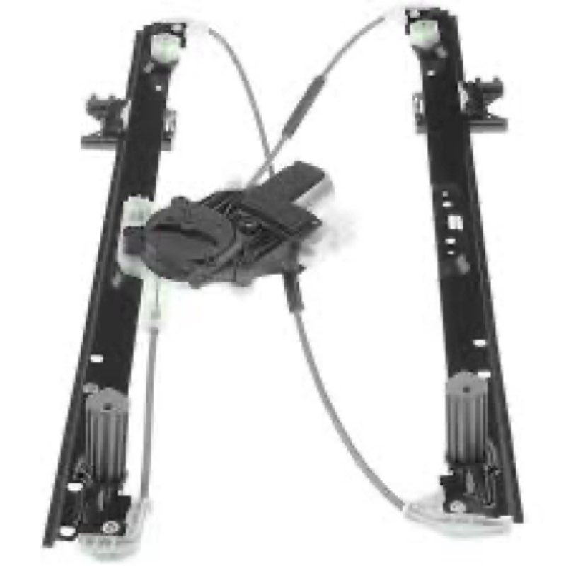 a replacement power window regulator and motor assembly, specifically designed to fit passenger side rear doors on various gm trucks and suvs, such as the 2002-2006 cadillac escalade and 2001-2006 gmc sierra 1500