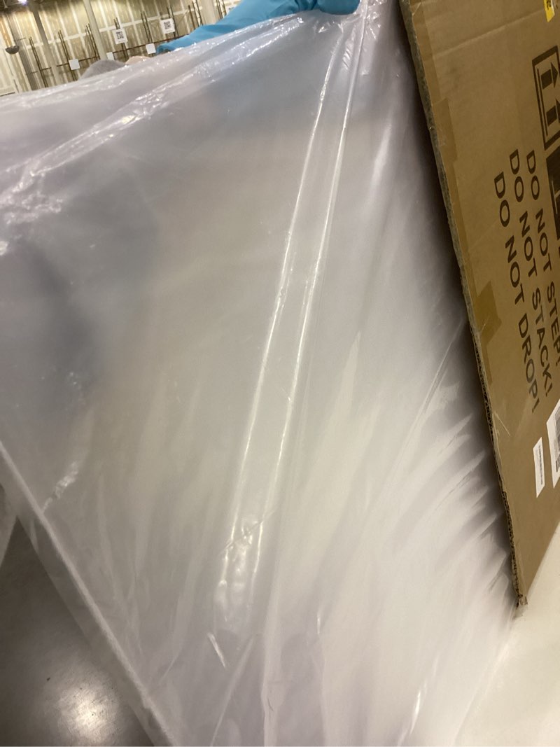 Condition photo showing As Is for Large Clear Acrylic Dry Erase Board, 36" X 24" Golden Non-Magnetic Frameless Clear White Board for Wall, Erasable Acrylic Board for Wall, Home, Office, School, 2 Markers Gold - Clear 36''W x 24''H