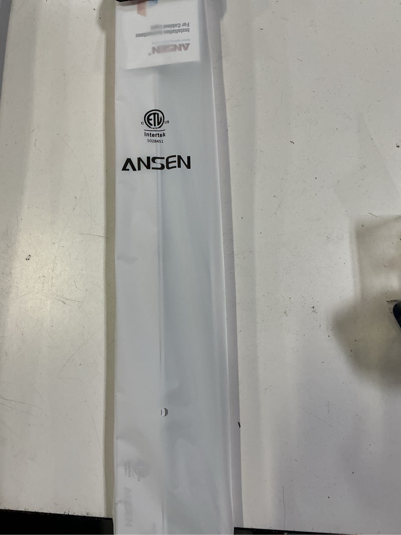 Condition photo showing New/Like New for ansen hardwired under cabinet lighting, 24in 18w led light for kitchen/closet, 1237lm, cri>92, r9>90, 3 color temperature, dimmable, 3000k/4000k/5000k(warm white, cool white, daylight)