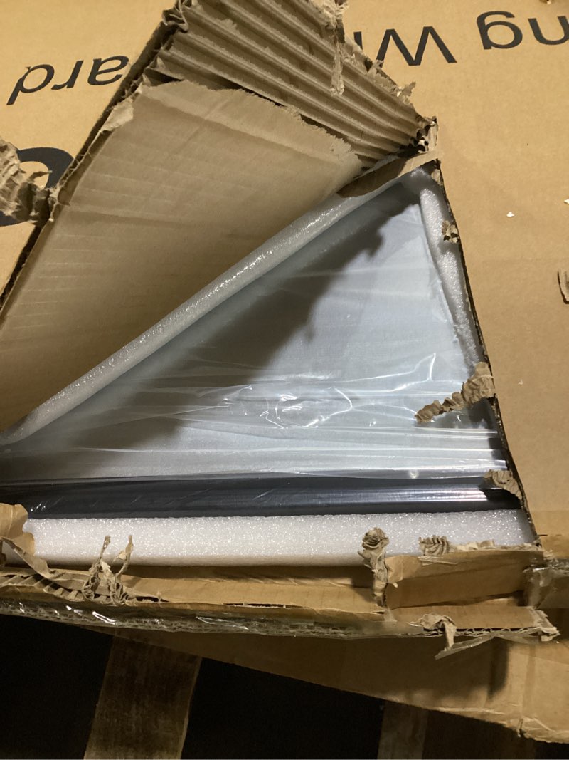 Condition photo showing Good Condition for possibly incomplete accessories.. magnetic white board, 72" x 40" large foldable & double-sided wall-mounted dry erase board, portable whiteboard with silver aluminum frame & marker tray for office, school, classroom & home 72"w×40"h