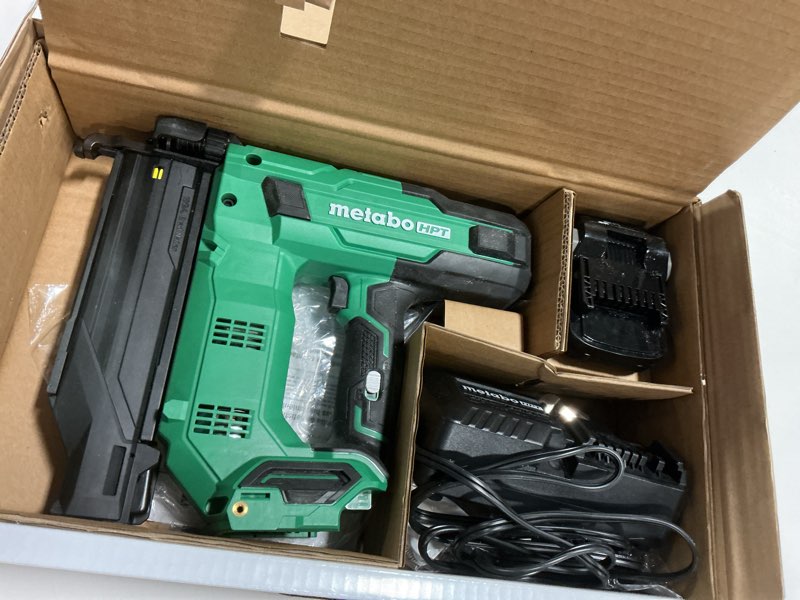 Condition photo showing New/Like New for Metabo HPT 18V MultiVolt Compact Cordless Brad Nailer Kit, 18 Gauge Nailer with Power Tool 2.0Ah Lithium Ion Battery, Drives 5/8" to 2" Brad Nails, 700 per Charge, NT1850DG NT1850DG Only