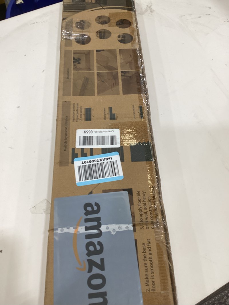 Condition photo showing New/Like New for Art3d 36-Pack 54 Sq.ft Peel and Stick Floor Tiles Vinyl Plank Flooring Wood Look, Adhesive and Waterproof Tile Sticker for Bedroom, Living Room, Kitchen, RV in Rosewood 36 x 6 x 0.1 inches Rosewood 36