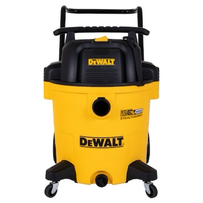 dewalt stealthsonic quiet 16-gallon 6.5 hp corded wet/dry shop vacuum with accessories