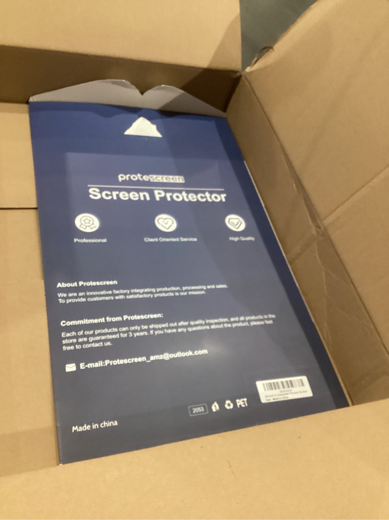 Condition photo showing Good Condition for [2-pack] 24 inch computer privacy screen filter for 16:9 widescreen monitor, removable eye protection anti glare blue light filter privacy shield, anti spy screen protector film 24 in [2 pack] 24'' privacy screen (16:9)