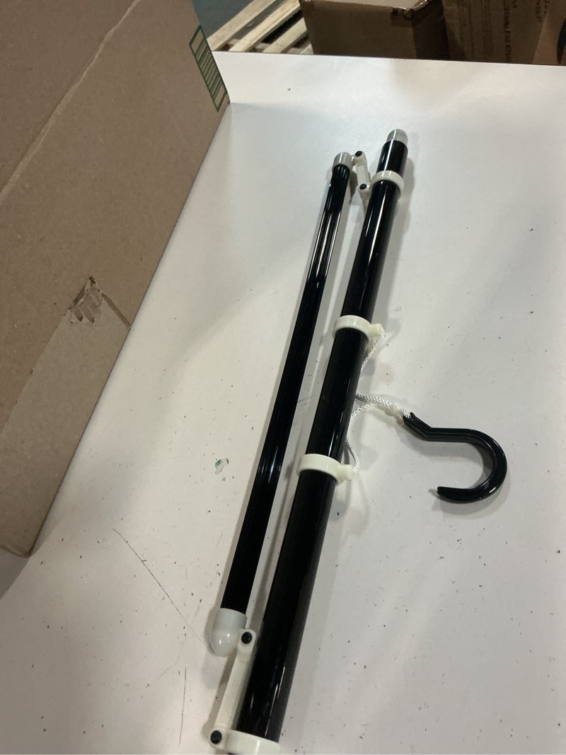 Condition photo showing As Is for ?????? long kimono hanger, 3 piece kimono hanger, long type, kimono hanger, width approx. 55.1 inches (140 cm), kimono hanger, long, foldable, extendable, obi hanging, made in japan, kimono, yukata, stage(color black)