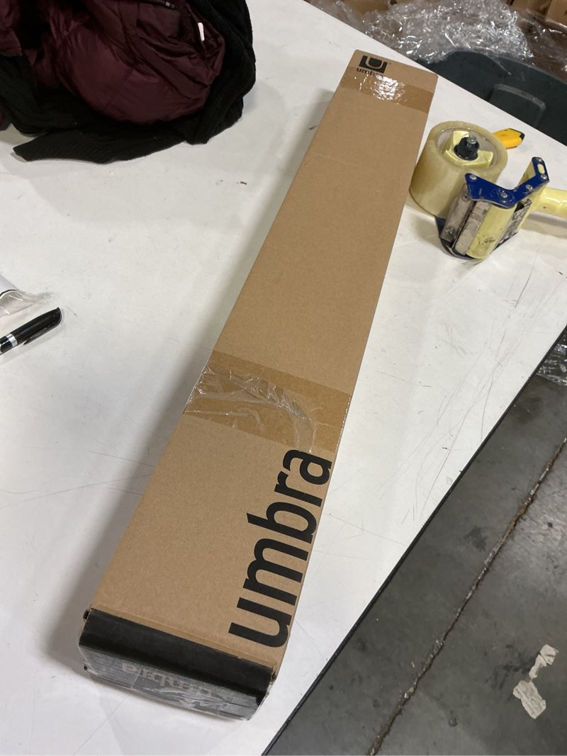 Condition photo showing New/Like New for Umbra Twilight Double Curtain Rod Set – Wrap Around Design Ideal for Blackout or Room Darkening Panels, 28 to 48 Inches, Dark Bronze Dark Bronze 28" to 48"