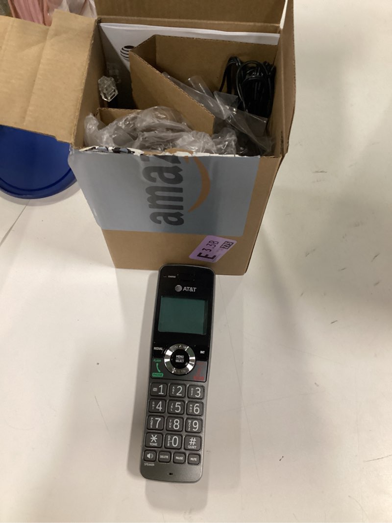 Condition photo showing New/Like New for AT&T GL2101 DECT 6.0 Cordless Home Phone with Call Block, Caller ID, Full-Duplex Handset Speakerphone, 2" White Backlit Display, Lighted Keypad (Graphite & Black)