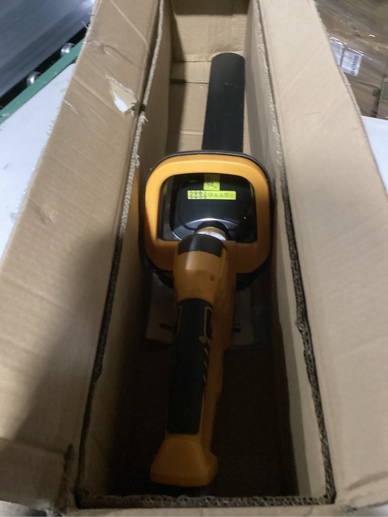 Condition photo showing Good Condition for 22“ hedge trimmer cordless (no battery) compatible with dewalt 20v max battery, brushless cordless hedge trimmer with 180° rotating handle, 0.87'' cutting capacity hedge trimmers