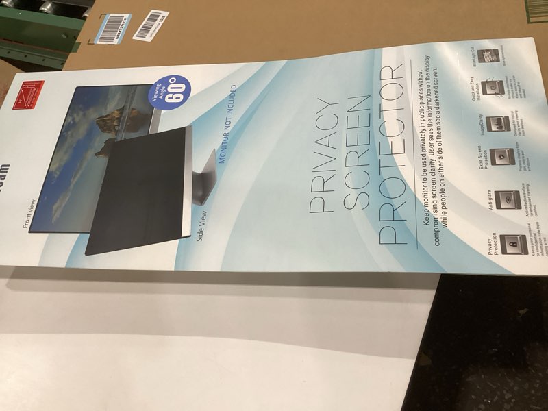 Condition photo showing As Is for 34 inch privacy screen for computer curved monitor blue light screen protector anti glare anti-scratch monitor privacy shield screen 34 inch 21:9 aspect ratio 34.0 inch widescreen (21:9)