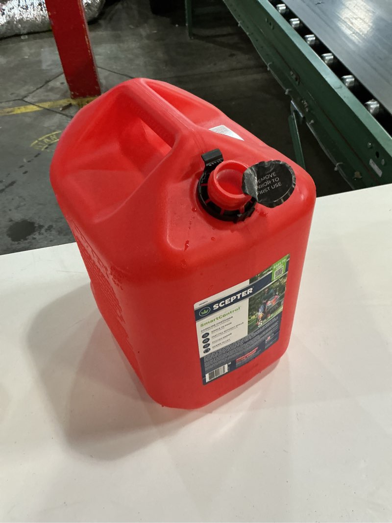 Condition photo showing As Is for scepter smartcontrol gas container with rear handle