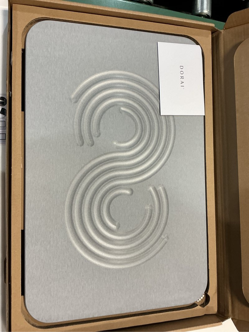 Condition photo showing New/Like New for dorai home stone bath mat set - premium diatomaceous earth bath floor mats with non-slip base, fast-drying modern shower mat for bathroom | zen ash, 2 pack - 23.6"x15.4" zen ash 2 pack