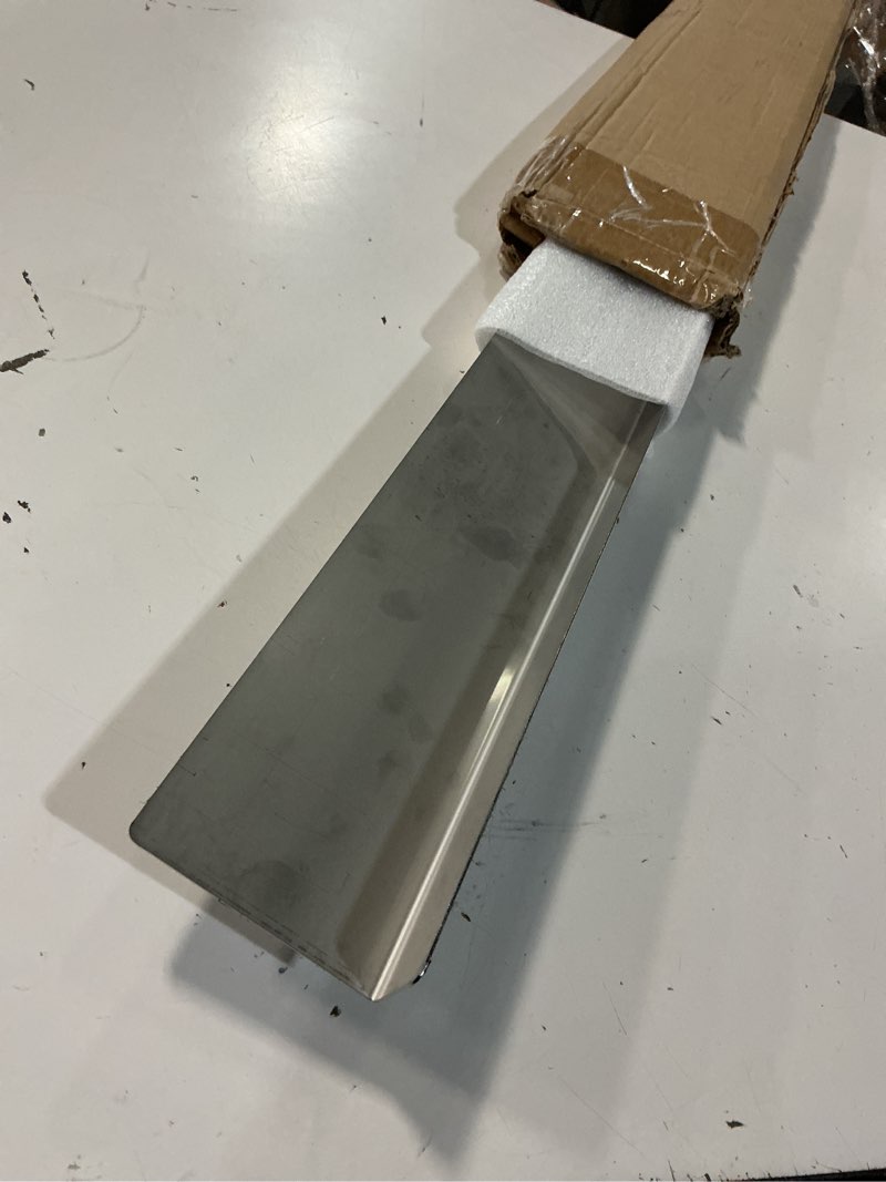 Condition photo showing Good Condition for 304 stainless steel universal gap filler, 36'' x 3'' x 1'' gap cover for kitchen cabinet, wall and oven, microwave, fridge, range, hood, cooktop (brushed nickel)