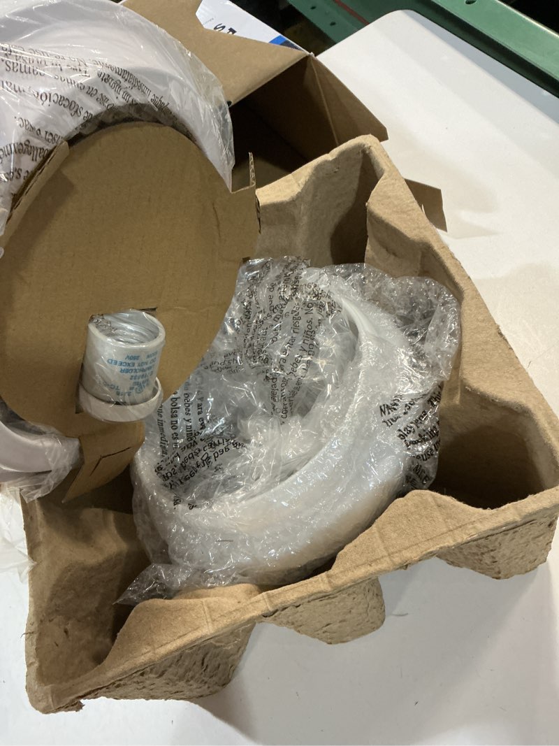 Condition photo showing As Is for Project Source 8.75-in W White Ceiling Flush Mount