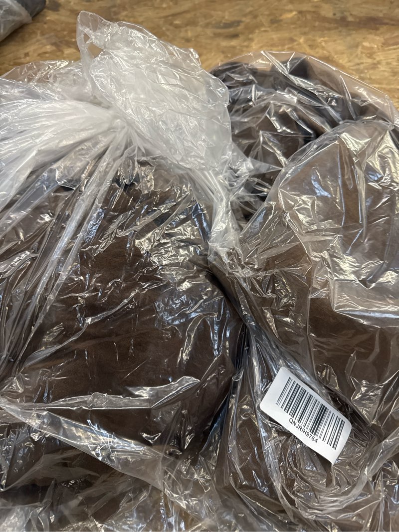 Condition photo showing Good Condition for european linen fitted sheet set, king, espresso