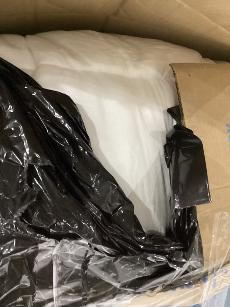 Condition photo showing As Is for Memory Foam Mattress Topper Dual Layer 4 Inch Queen Size, 2 Inch Cooling Gel Memory Foam Plus 2 Inch Down Alternative Pillow Top Mattress Pad Cover with 8-21 Inch Deep Pocket