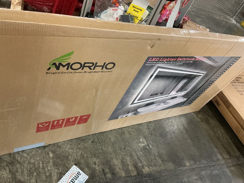 Condition photo showing Good Condition for amorho led lighted bathroom mirror 