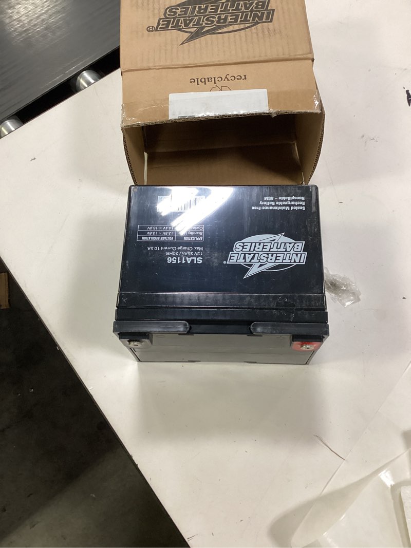 Condition photo showing New/Like New for Interstate Batteries 12V 35Ah Battery (Insert Terminal) SLA AGM VRLA Rechargeable Replacement for Construction Devices, Electric Stations, Backup Energy Storage (SLA1156)