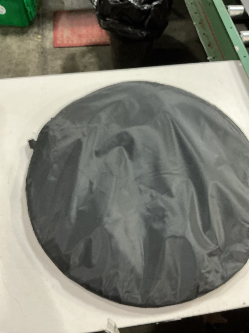 Condition photo showing New/Like New for 5 * 6.5 Ft Collapsible Backdrop Black White Pop Up Screen with Carrying Bag, Double Sided Foldable Backdrop Portable Background for Photography Auditions Headshots Gaming Streaming Video Calls