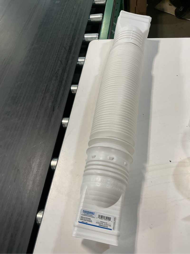 Condition photo showing New/Like New for amerimax home prod. flex-a-spout - 85010 white 1