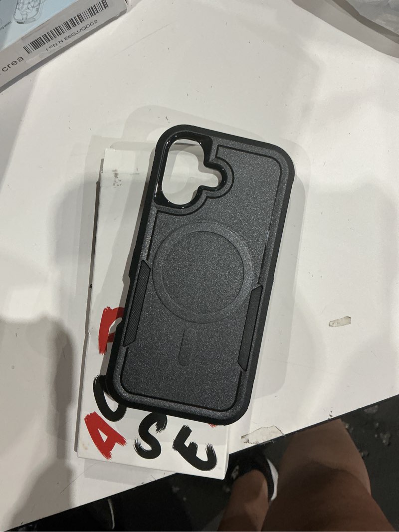 Condition photo showing Good Condition for magnetic for iphone 17 case military-grade dual-layer shockproof, heavy duty rugged protection phone case [fit for magsafe] anti-fingerprint anti-scratch for iphone17 cover 6.3", black