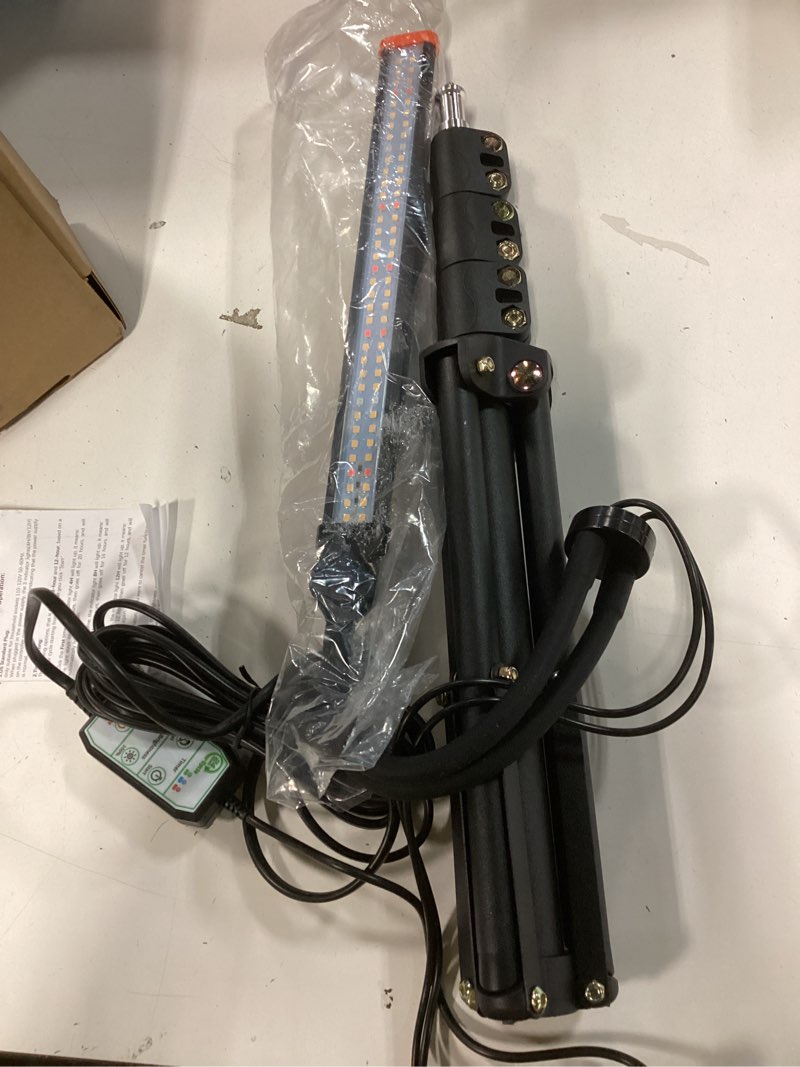 Condition photo showing Good Condition for Grow Light Floor Lamp,3500K Sun Spectrum Plant Light with White Red Blue LED for Indoor Growing Tall Large Plants, Dimmable & Auto Timer,Flexible Necks with Height Adjustable 17-61"