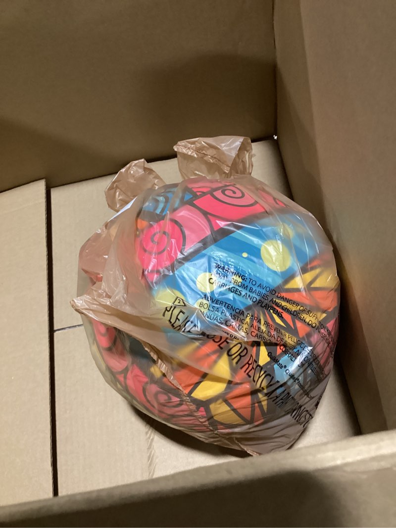 Condition photo showing Good Condition for Wilson Outdoor Recreational Volleyball - Official Size Graffiti Blue/Yellow/Orange/Pink