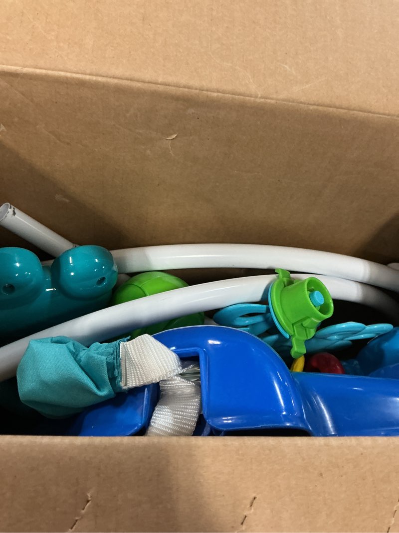 Condition photo showing As Is for baby einstein neptune's ocean discovery activity baby jumper activity center, ages 6 months +, max weight 25 lbs., unisex
