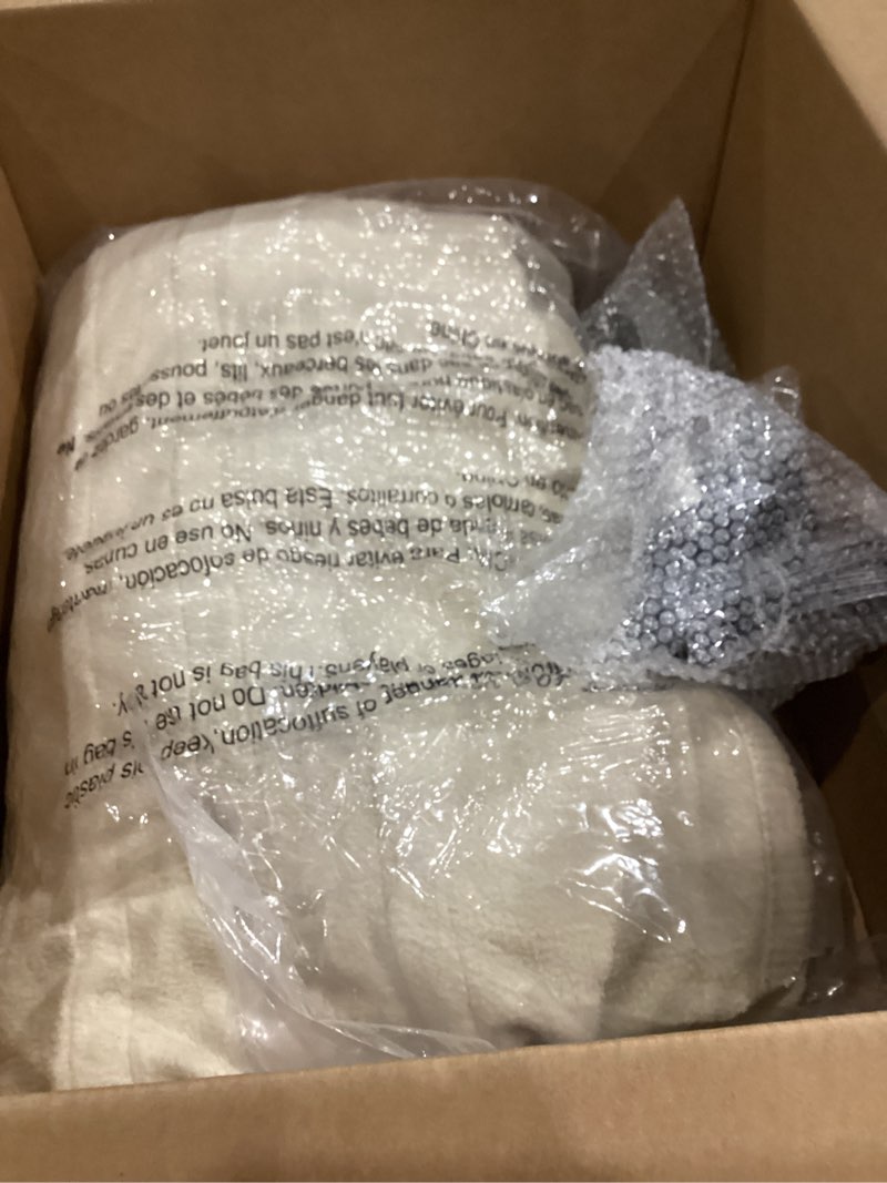 Condition photo showing Good Condition for Beautyrest Electric Blanket Luxurious Micro Fleece Ultra Soft Ribbed Textured, Cozy and Snuggly Cover for Cold Weather, Fast Heating, Auto Shut Off, 20 Level Heat Setting Controller, King, Beige King Beige