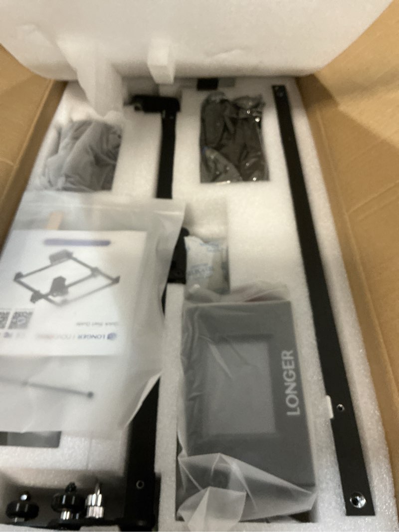 Condition photo showing Good Condition for LONGER RAY5 Laser Engraver 20000mW Laser Cutter 130W CNC Laser Cutter with 3.5"Touch Screen Laser Engraving Machine DIY Engraver Tool for Metal Glass Wood Leather Laser Class ii 20w