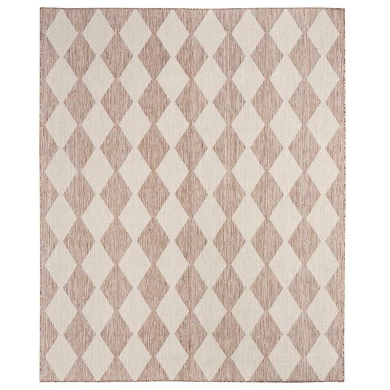 Positano Indoor/Outdoor Area Rug Nourison Positano Geometric Natural 6' x 9' Indoor/Outdoor Area Rug