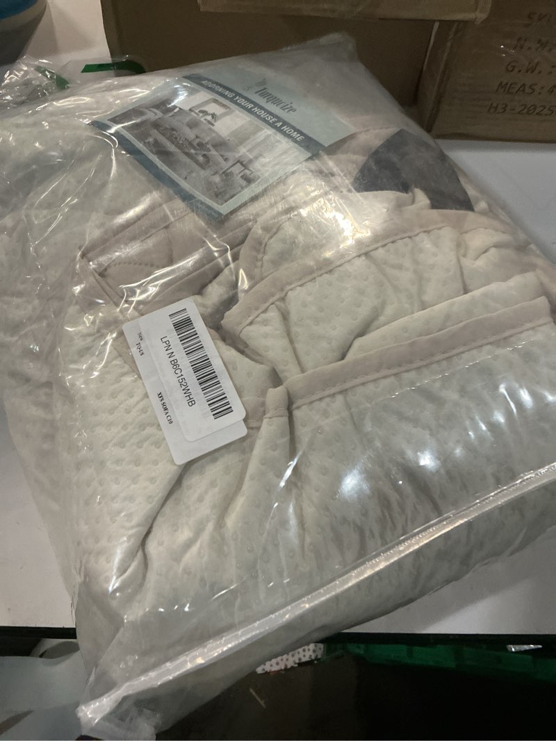 Condition photo showing Good Condition for turquoize 100% waterproof sofa covers couch cover sofa cover for dogs couch protector triple non-slip sofa slipcover for 3 cushion couch furniture protector for pets, kids,dog (sofa 70", ivory) 70" sofa l-large ivory