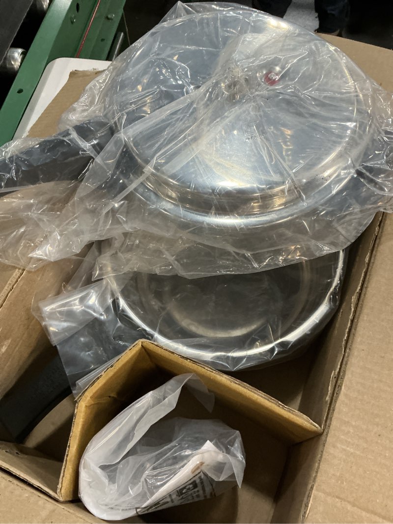 Condition photo showing Good Condition for prestige 5l alpha deluxe induction base stainless steel deep pressure pan, 5.0-liter, silver