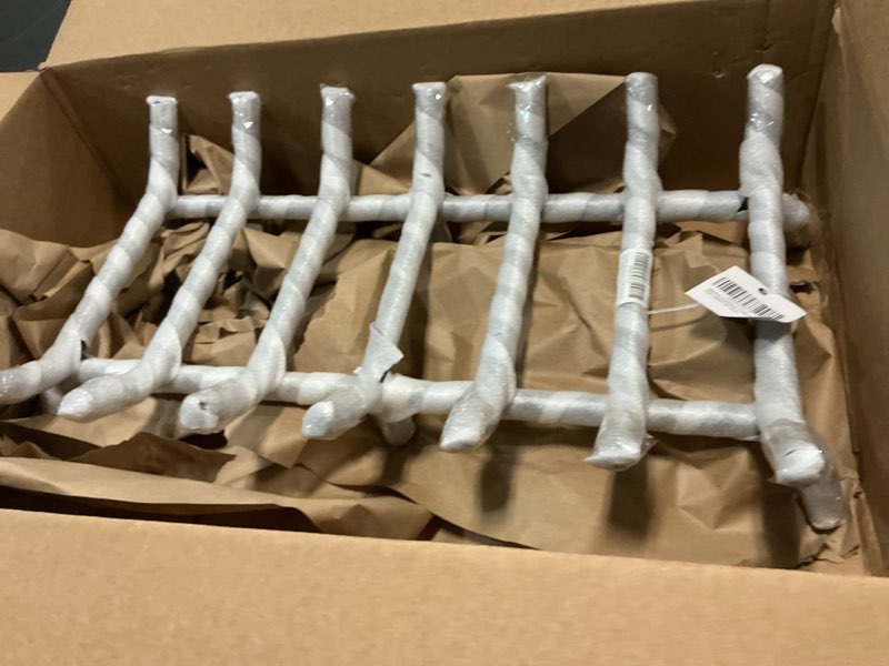 Condition photo showing New/Like New for Fireplace Grate 24 inch - Fireplace Log Grates Heavy Duty Solid Round Steel | Fireplace Log Holder No Assembly | Burning Wood Log Rack for Indoor Chimney Hearth & Outdoor Camping