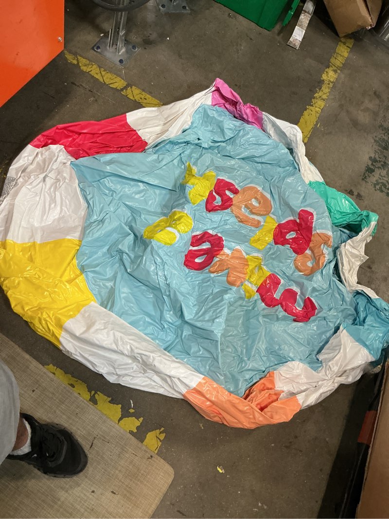Condition photo showing As Is for intex inflatable pool 