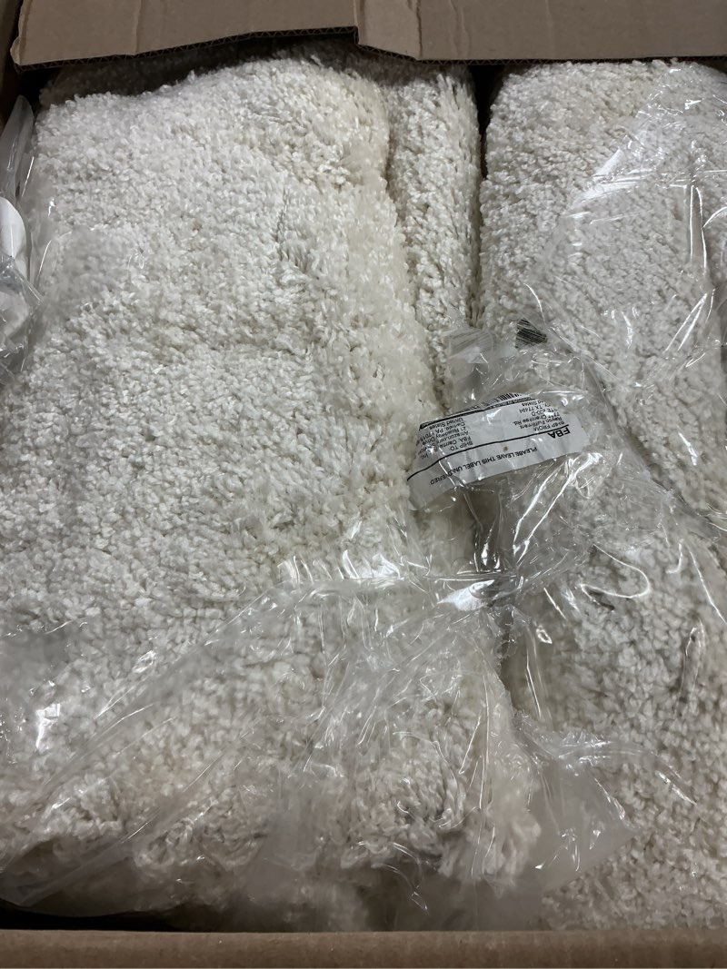 Condition photo showing Good Condition for area rug 6x9 bone washable indoor rug solid non slip easy to clean non shedding indoor for living room bedroom kitchen dining room or hallway (6 x 9 bone) bone 6' x 9' (rectangular)