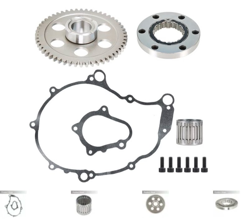 Heavy Duty One Way Bearing Starter Clutch Gear Kit Fit for 2001-2003 Yamaha Raptor 660R YFM660R