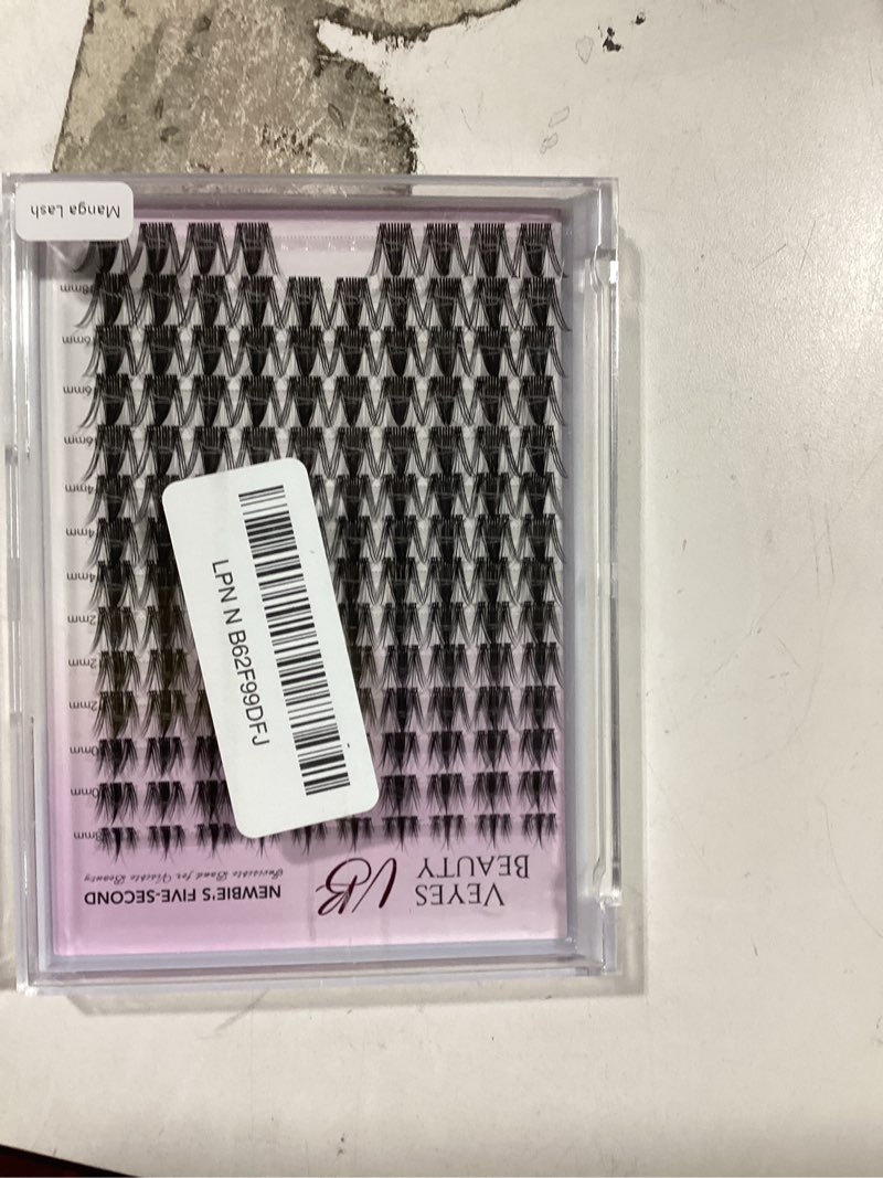 Condition photo showing Good Condition for VEYESBEAUTY Lash Clusters Kit Individual Eyelash Extensions Thin & Invisible Band DIY False Eyelashes Newbie's Five-Second Series Wispy Lash Tray, LuxeBold KIT with Bond&Seal Remover Applicator LuxeBold kit 8 - 16 mm missing items incomplete 